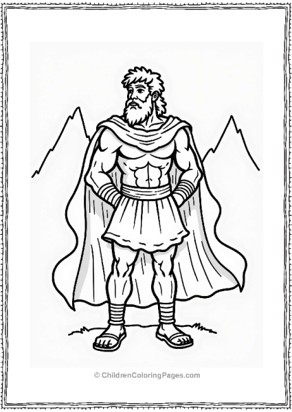 Hercules Wearing The Lion Skin Free PDF Printable