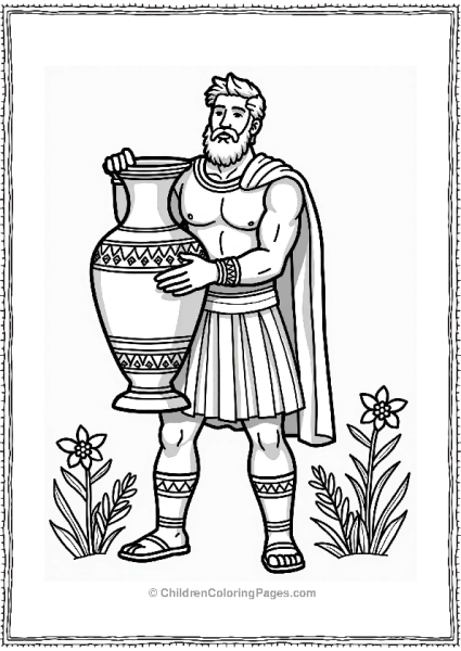 Hercules With A Greek Vase Free PDF Printable