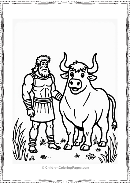 Hercules With The Cretan Bull Free PDF Printable