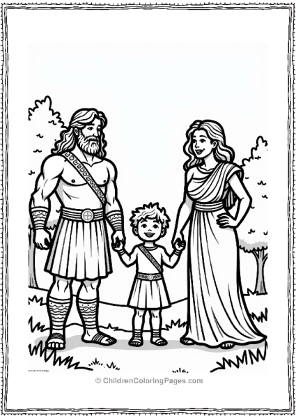 Hercules With Zeus And Hera In A Meadow Free PDF Printable