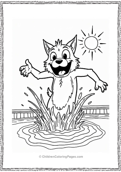 Hotel Transylvania Werewolf Pool Fun Free PDF Printable