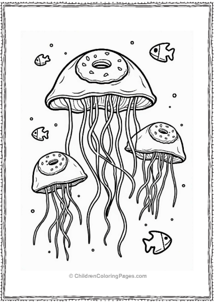 Jellyfish Donut Party Free PDF Printable