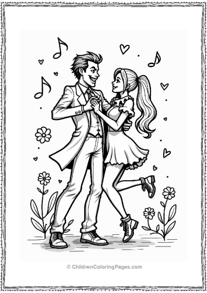 Joker And Harley Quinn Dancing Free PDF Printable
