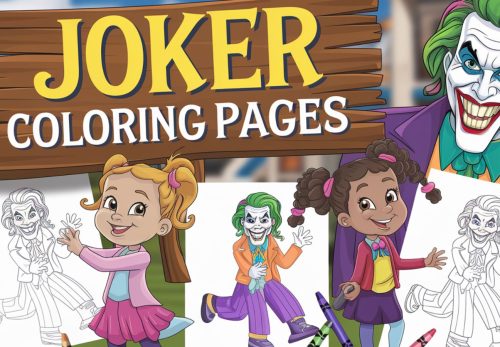 Joker Coloring Pages – Download Free PDF Printables For Kids 🃏