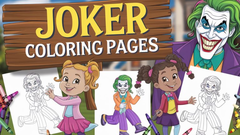 Joker Coloring Pages