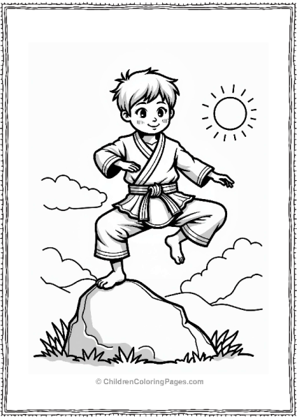 Karate Balance And Focus Free PDF Printable