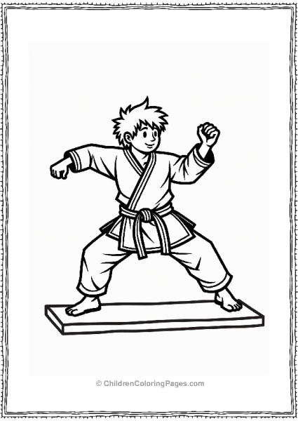 Karate Block And Counter Position Free PDF Printable