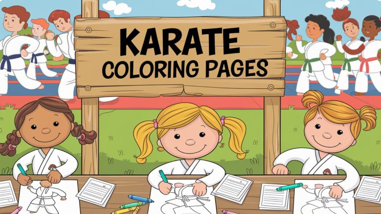 Karate Coloring Pages