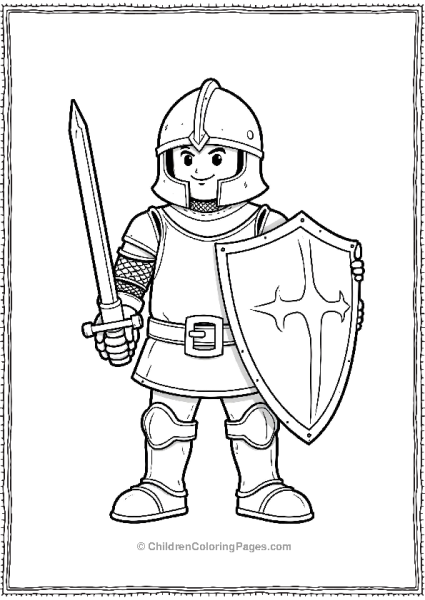 Knight Action Figure Toy Free PDF Printable