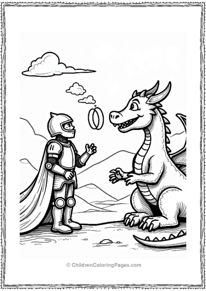 Knight And Dragon Encounter Free PDF Printable