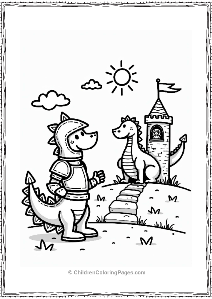 Knight And Friendly Dragon By Castle Free PDF Printable