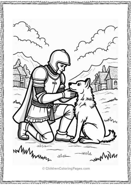 Knight And His Loyal Dog Free PDF Printable