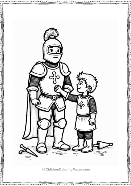 Knight And Squire Armor Care Free PDF Printable