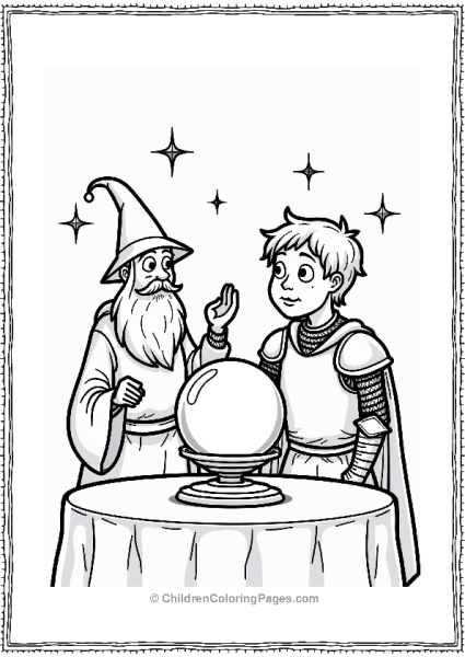 Knight And The Crystal Ball Free PDF Printable