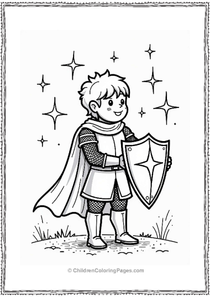 Knight And The Magical Shield Free PDF Printable