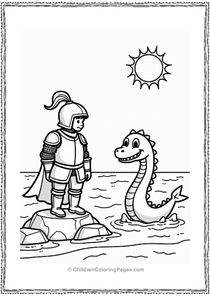 Knight And The Sea Serpent Free PDF Printable