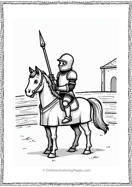 Knight Ready To Joust Free PDF Printable