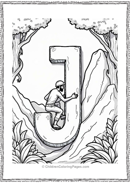 Letter J J Is For Jungle Climber Free PDF Printable