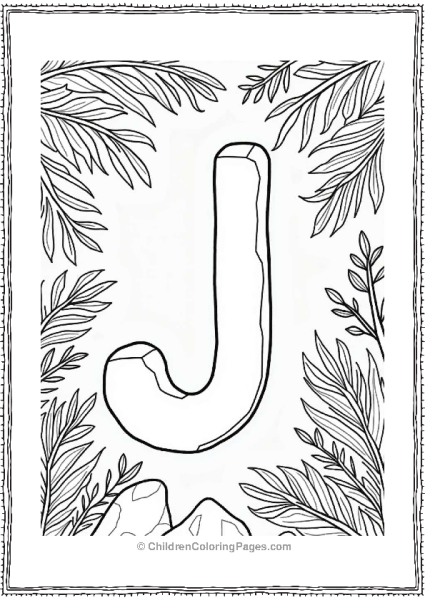 Letter J J Letter Jungle Path For Kids Free PDF Printable