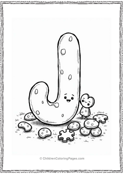 Letter J Jigsaw Jellybeans Adventure Free PDF Printable