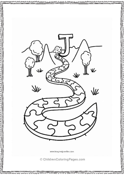 Letter J Jigsaw Journey With The Letter J Free PDF Printable
