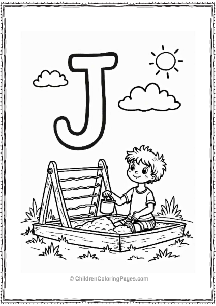 Letter J Joy In The Sandbox Free PDF Printable