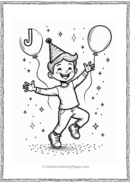 Letter J Jumping Jamboree Dancer Free PDF Printable