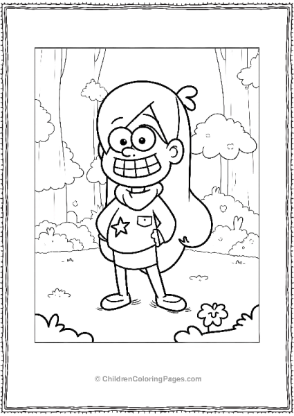 Mapel Pines With Long Hair Gravity Falls Free PDF Printable