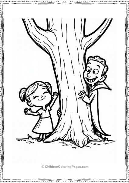 Mavis And Dracula Playing Hide And Seek Free PDF Printable