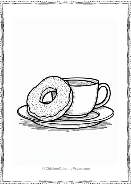 Mexican Churro Donut With Hot Chocolate Free PDF Printable