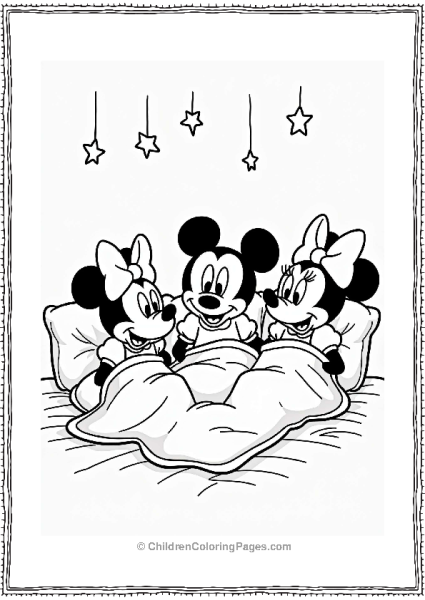 Minnie Mouse And Friends Sleepover Free PDF Printable