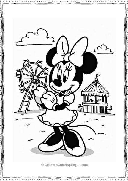 Minnie Mouse At The Carnival Free PDF Printable