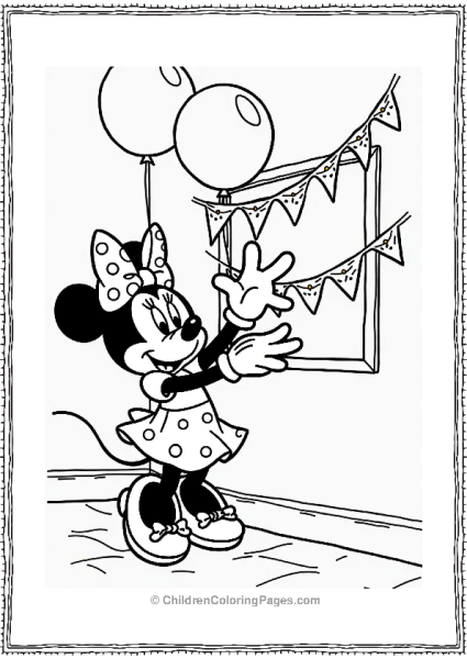 Minnie Mouse Decorating For A Party Free PDF Printable