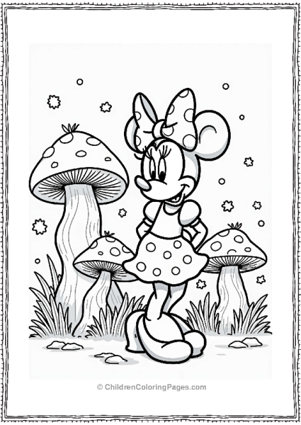 Minnie Mouse In A Magical Forest Free PDF Printable