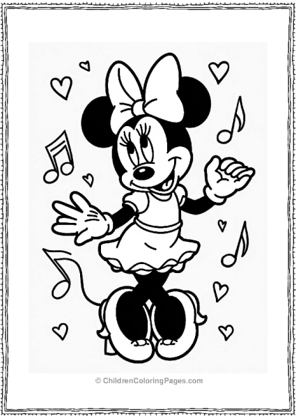 Minnie Mouse In The Jazz Age Free PDF Printable