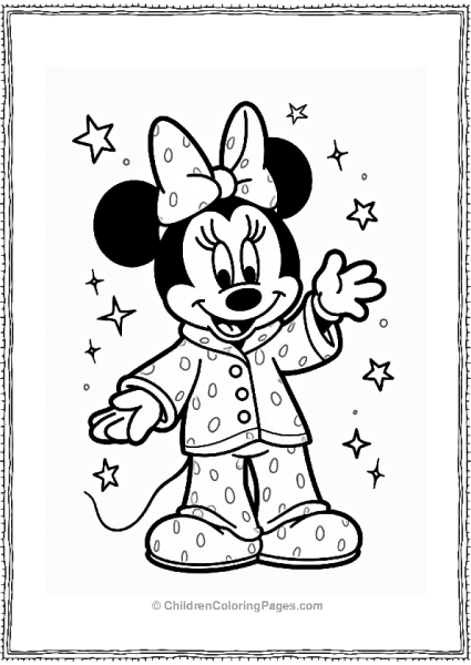 Minnie Mouse Pajama Party Free PDF Printable