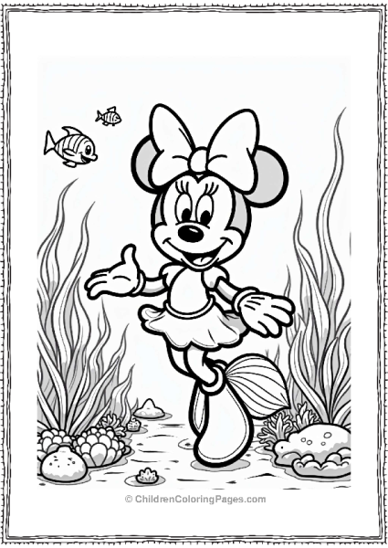 Minnie Mouse Under The Sea Free PDF Printable