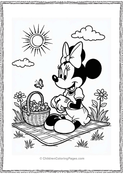 Minnie Mouse S Spring Picnic Free PDF Printable