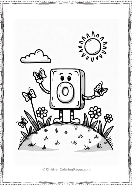 Numberblocks One On A Grassy Hill Free PDF Printable