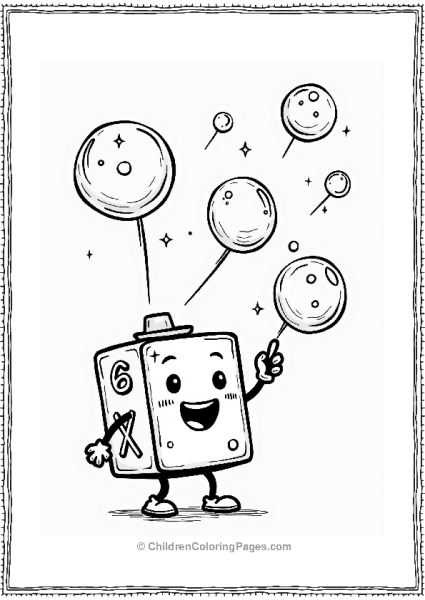 Numberblocks Six Blowing Magical Bubbles Free PDF Printable