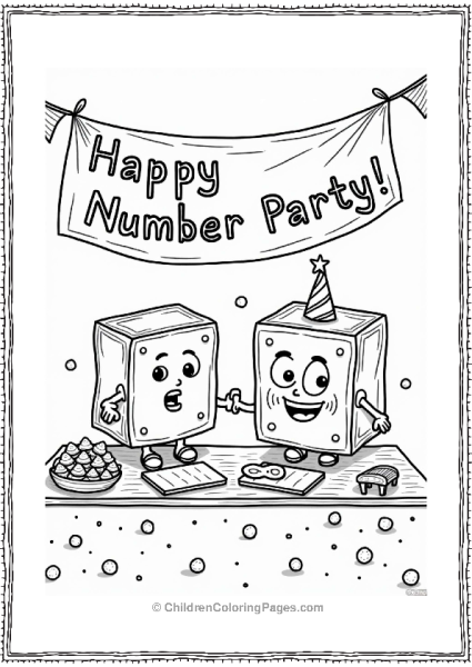 Numberblocks Two And Three At A Happy Number Party Free PDF Printable