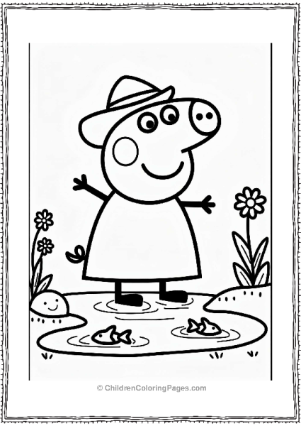 Peppa Pig Exploring A Stream Free PDF Printable