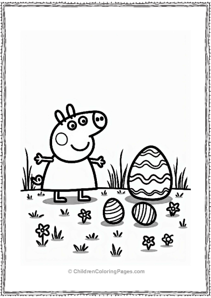 Peppa Pig’s Easter Egg Hunt Free PDF Printable