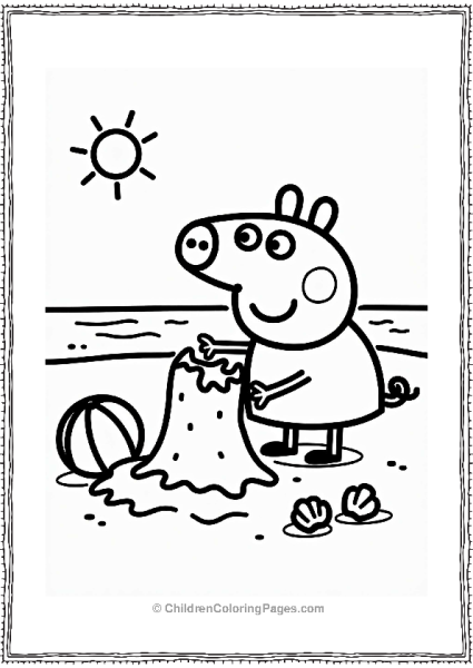 Peppa Pig’s Summer Beach Day Free PDF Printable