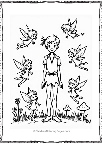 Peter Pan And His Fairy Friends Free PDF Printable