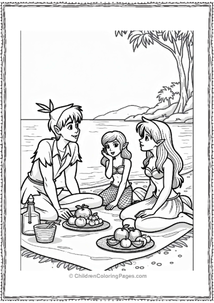 Peter Pan At Mermaid Lagoon Picnic Free PDF Printable