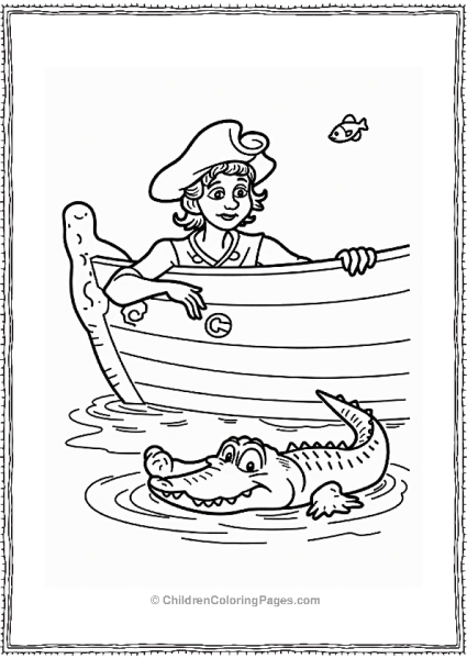 Peter Pan Hook And The Crocodile Free PDF Printable