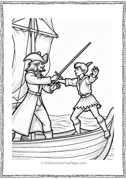 Peter Pan’s Duel With Captain Hook Free PDF Printable