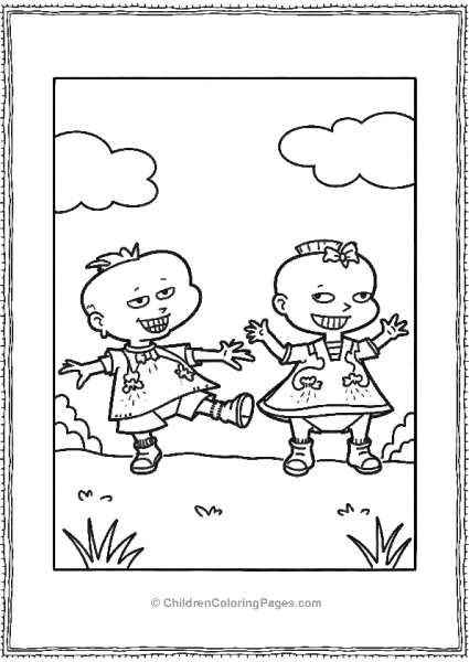 Phil And Lil Out In Nature Rugrats Free PDF Printable