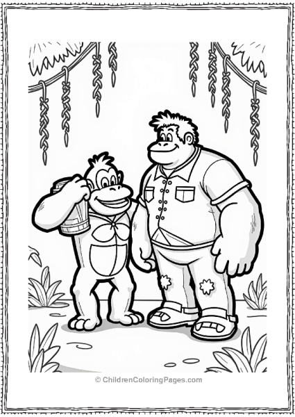 Wreck It Ralph And Donkey Kong In The Jungle Free PDF Printable